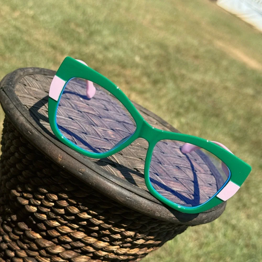 Green and Pink Kids Sunglasses